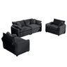 Elegant Oversized Sectional Sofa Set With Deep Seats And Flexible Layout