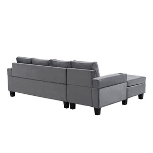 Modern Sectional Sofa Set with L Shape Chaise Lounge