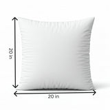 18"x18" Square Throw Pillow | Botanical Fruit Pattern | Soft Cotton Blend | 2 Insert Options | Neutral Colors