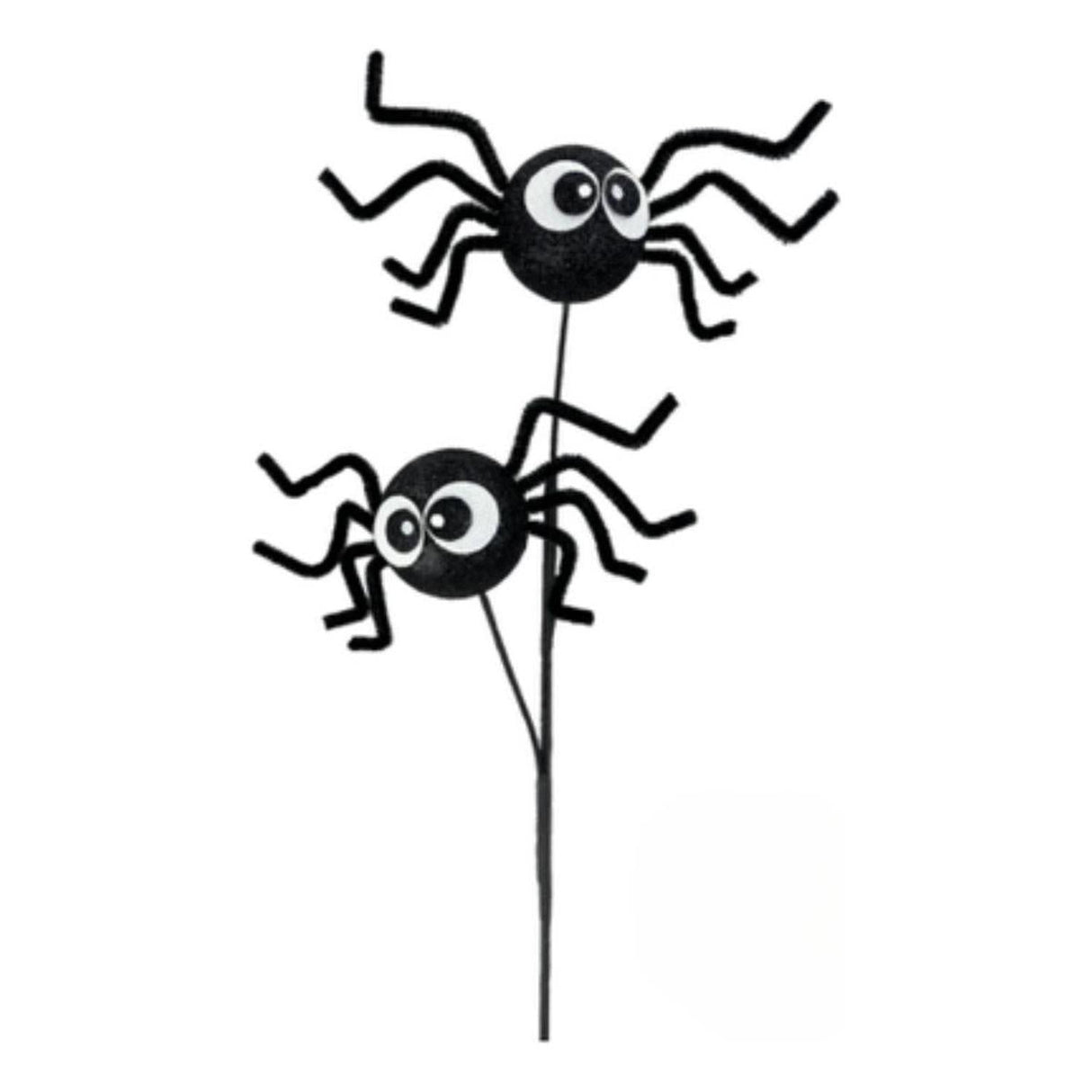 21" Silly Spider Spray: Black