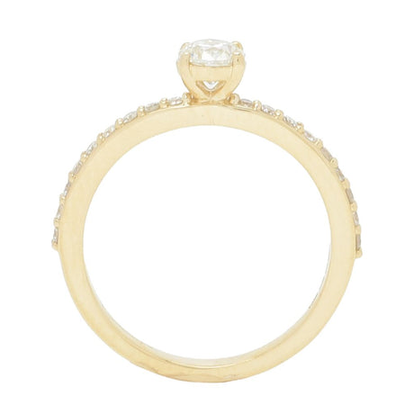 Gems of Distinction 14K Gold Polished 0.75ctw Diamond Solitaire Ring