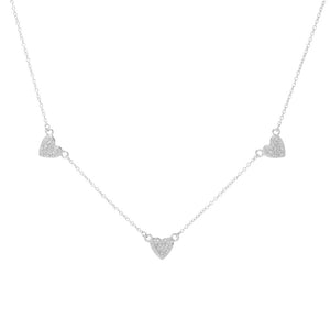 Diamond Treasures Sterling Silver 0.37ctw Diamond Choice of Charm Necklace