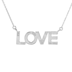 Diamond Treasures 0.15ctw Diamond Inspirational Word Necklace