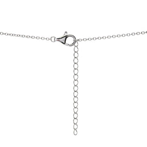 Elemental Gems Platinum Plated Choice of 15x8.5mm Turquoise Inlay & Gem Bar Necklace