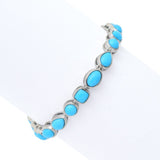 Elemental Gems Multi Shape Sleeping Beauty Turquoise Tennis Bracelet