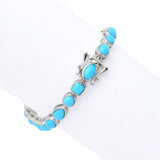 Elemental Gems Multi Shape Sleeping Beauty Turquoise Tennis Bracelet