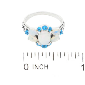 Artisan Silver by Samuel B. Opal & Choice of Gemstone Ring