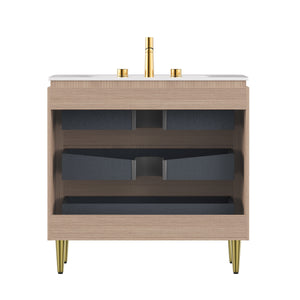 Amara 36'' Bathroom Vanity & Sink, Carrara