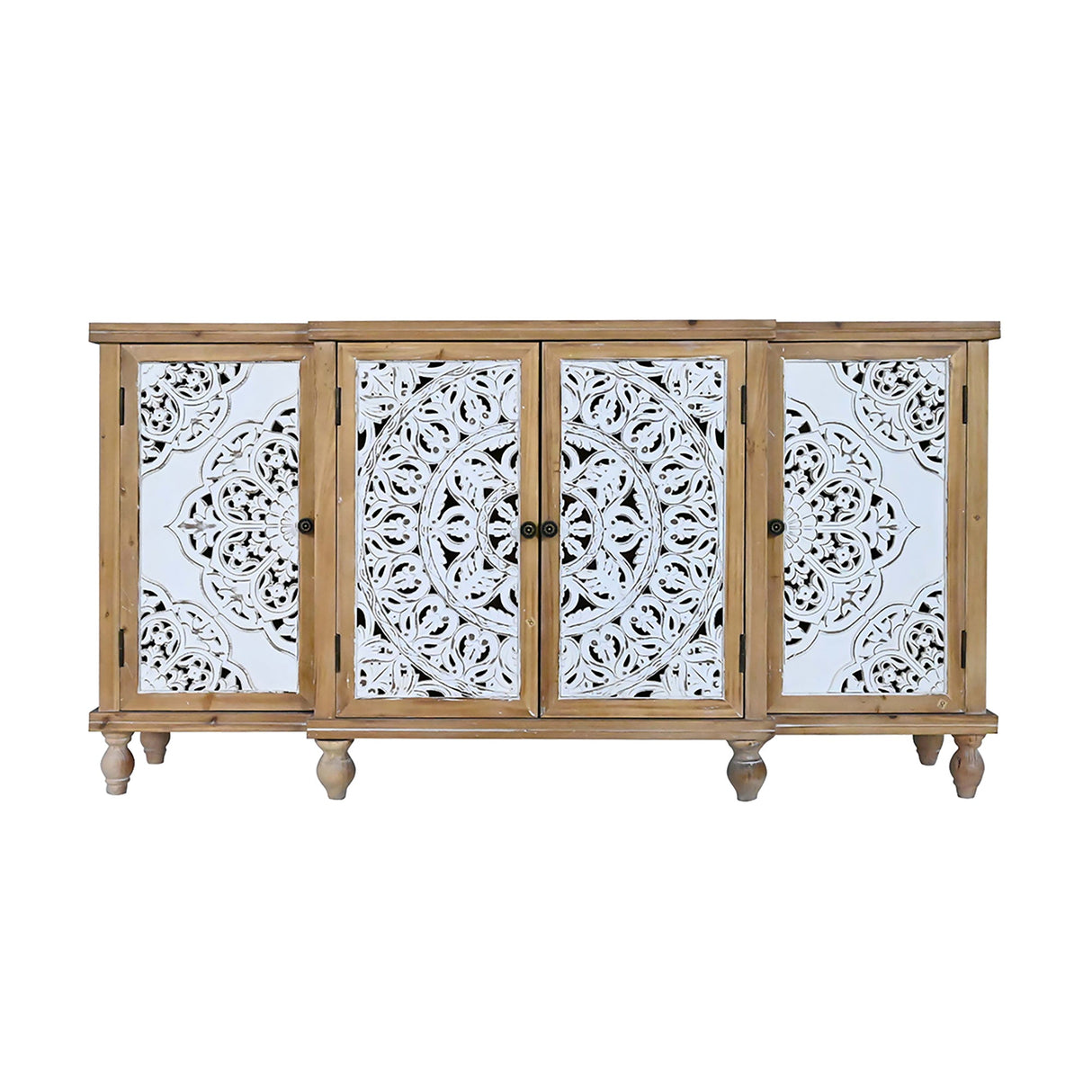 Hollow-Carved Accent Cabinenet