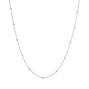 Passport to Turkey Gold or Platinum Plated Bead Station Necklace