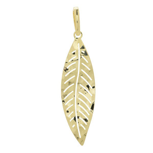 Toscana Italiana 18K Gold Plated Acqua Bagnata Leaf Enhancer Pendant