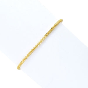 Toscana Italiana 18K Gold Plated Choice of Size Margherita Chain Bracelet