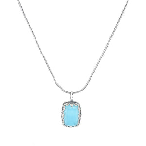 Konstantino Choice of Gemstone & Rock Crystal Doublet Pendant w/ Chain