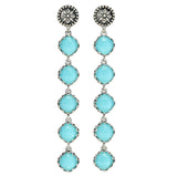 Konstantino Choice of Gemstone & Rock Crystal Doublet 3" Dangle Earrings