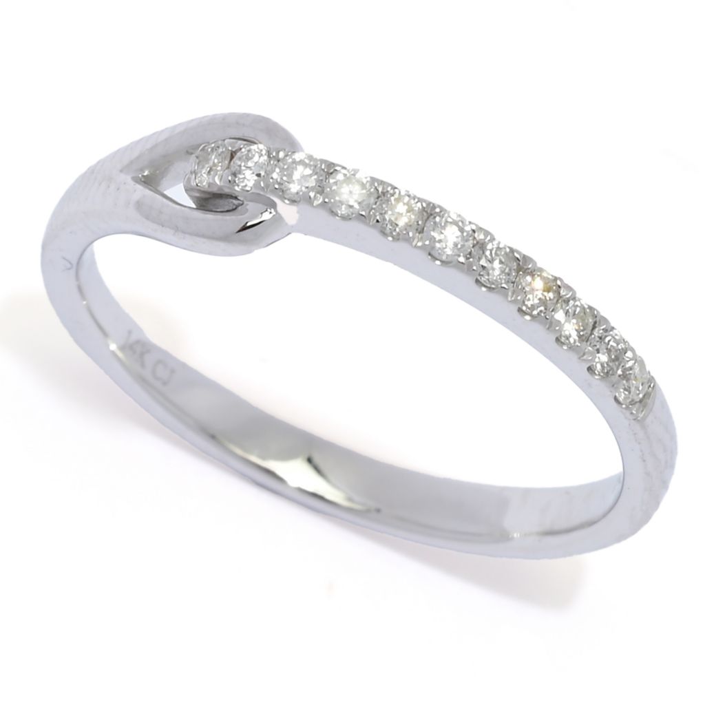 Gems of Distinction 14K Gold 0.15ctw Diamond "Connections" Band Ring