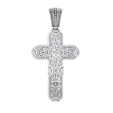 Konstantino 18K Gold Accented Black Onyx 2.25" Cross Pendant