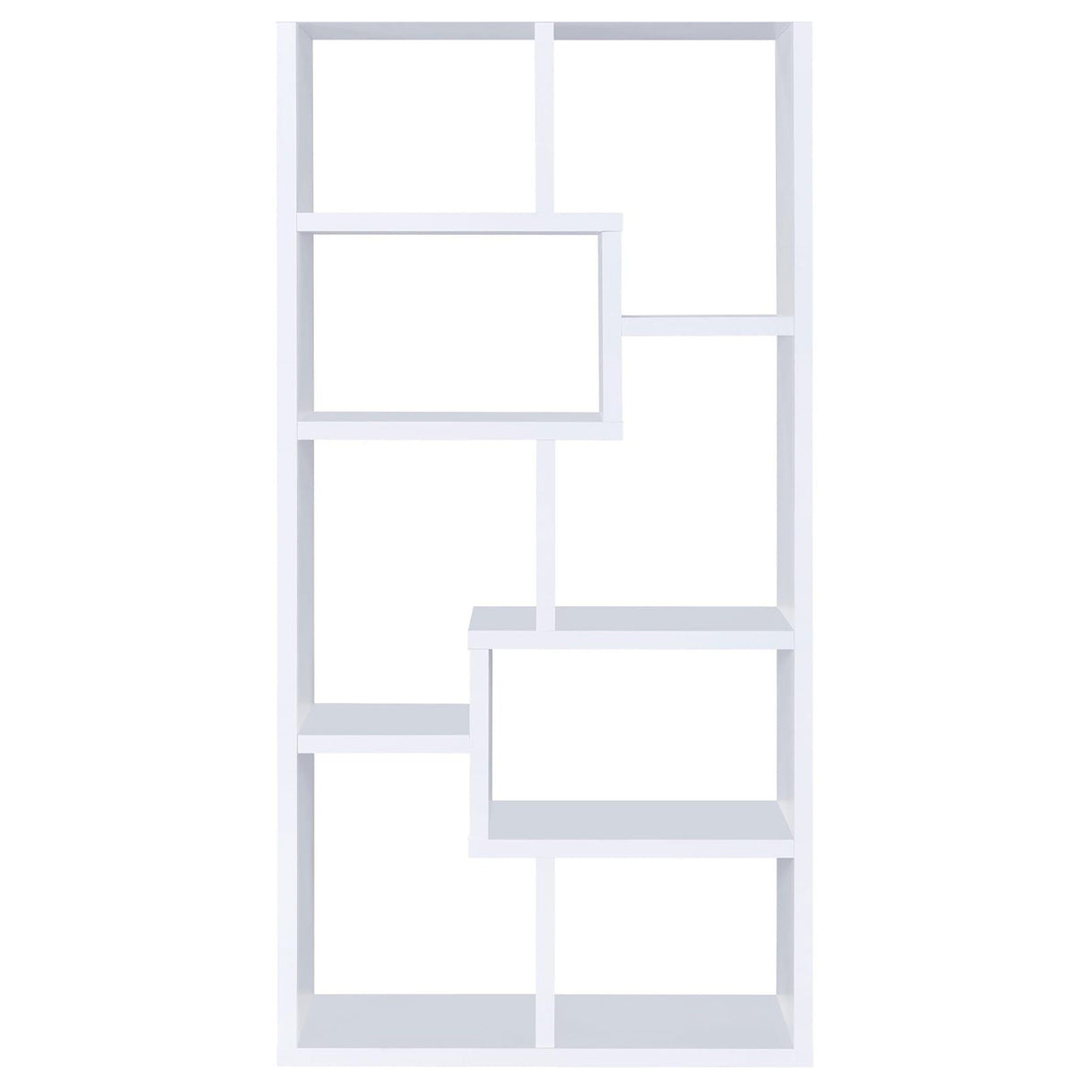 8 Shelf Geometric Bookcase