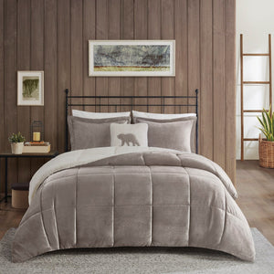 King Plush to Sherpa Down Alternative Comforter Set