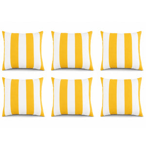 6 Pack Outdoor Pillow Covers 18x18 Inch