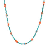 Southwest Elements Kingman Turquoise & Spiny Oyster Beaded Necklace