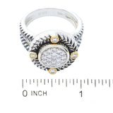 Melodia Diamonds 18K Vermeil 0.48ctw Round Lab Grown Diamond Cluster Ring