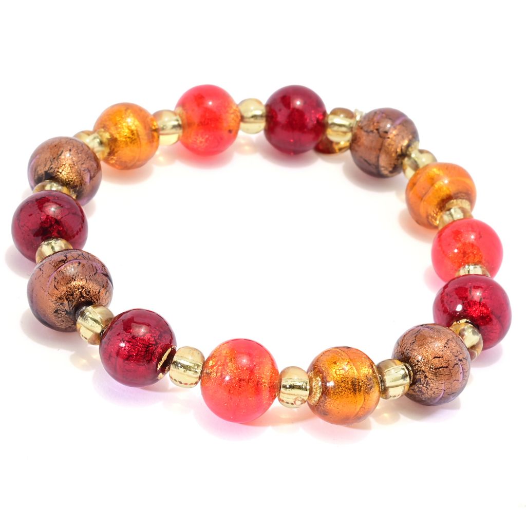 Il Murano di Francesca Choice of Color Murano Glass Bead Stretch Bracelet