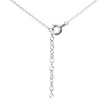 Brilliante Platinum Plated 2.54 DEW Simulated Diamond Pendant w/ Chain