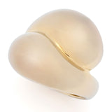 Toscana Italiana Gold or Platinum Plated Electroform Polished Bypass Ring