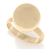 Toscana Italiana 18K Gold Plated 12mm Electroform Bead Statement Ring
