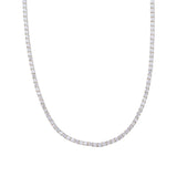 Brilliante Simulated Diamond Choice of Length Tennis Necklace