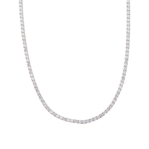 Brilliante Simulated Diamond Choice of Length Tennis Necklace
