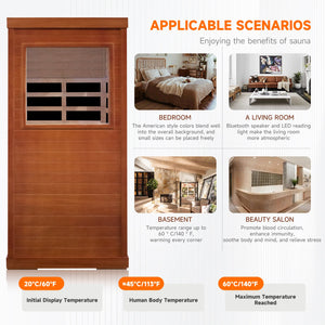 HOSAUNA Infrared Sauna Room - Single Room