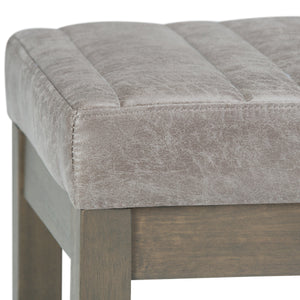 Casey Ottoman Bench - Distressed Grey Taupe