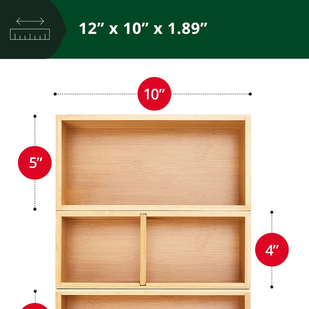 Storage Box Set of 3, Natural