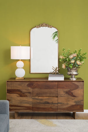 Arch Mirror, Baroque Inspired Wall Decor For Bathroom, Bedroom, Living Room
