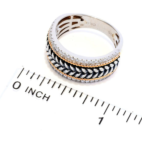Melodia Diamonds 18K Vermeil 0.30ctw Lab Grown Diamond Band Ring