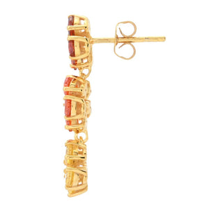 "Color Crush" Simulated Gemstone Flower Cluster Earrings