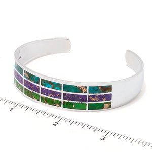 Southwest Elements Sterling Silver Colors of Mohave Turquoise Bracelet