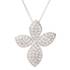 Brilliante 2.07 DEW Simulated Diamond Cross Pendant w/ Chain