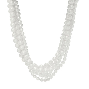 Kenneth Jay Lane Simulated Pearl & Conch Shell Multi-Strand Necklace