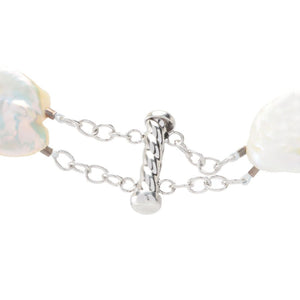 Far East Jewelry 19-22mm Freshwater Cultured Coin Pearl Strand Necklace