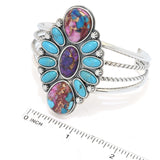 Southwest Elements "Statements" Colors of Turquoise Slip-on Cuff Bracelet