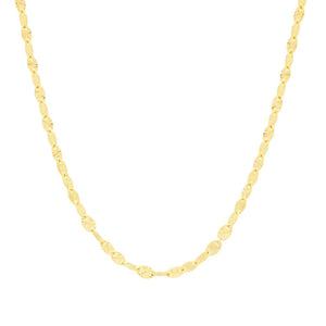 Toscana Italiana Choice of Plating & Length Diamond Cut "Stellata" Link Necklace