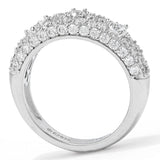 Brilliante 1.31 DEW Simulated Diamond Mixed Size Pave Band Ring