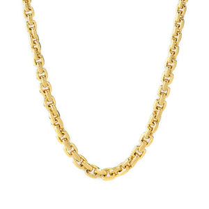 VOGA Collection 18K Gold Electroform Choice of Length Box Link Necklace