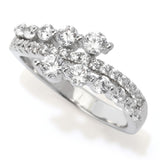 Brilliante Italia 0.72 DEW Simulated Diamond Asymmetrical Graduated Ring