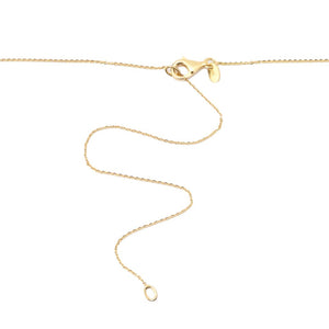 Verona Gioielli 18K Gold Plated Choice of Color 25x13mm Quartz Pendant w/ Chain