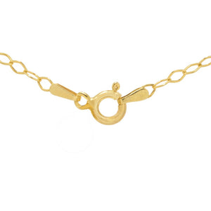 Verona Gioielli 18K Gold Plated 12x8mm Black Onyx Cross Pendant w/ Chain