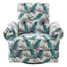 Manual Swivel Recliner Rocker Chair With Adjustable Backrest