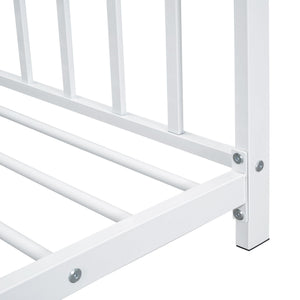 Metal House Platform Bed With Modern Design And Durable Frame